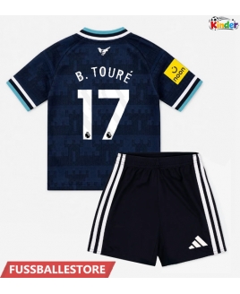 Günstige Newcastle United Bazoumana Toure #17 Auswärts Trikotsatzt Kinder 2026-27 Kurzarm (+ Kurze Hosen)